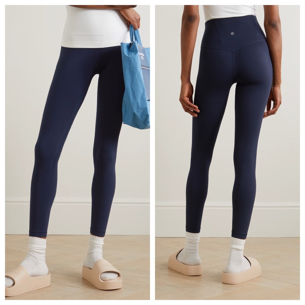 Lululemon Align High-Rise Pant 25 True Navy Nulu Yoga Leggings LW5CT3S Size 4